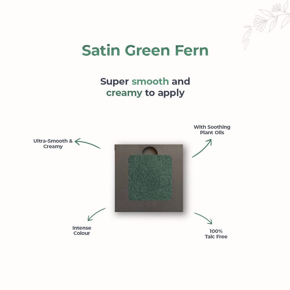 Disguise Cosmetics Satin Green Fern 216 - Eyeshadow, NO TALC | INTENSE COLOR | WITH SOOTHING PLANT OILS | ULTRA-SMOOTH