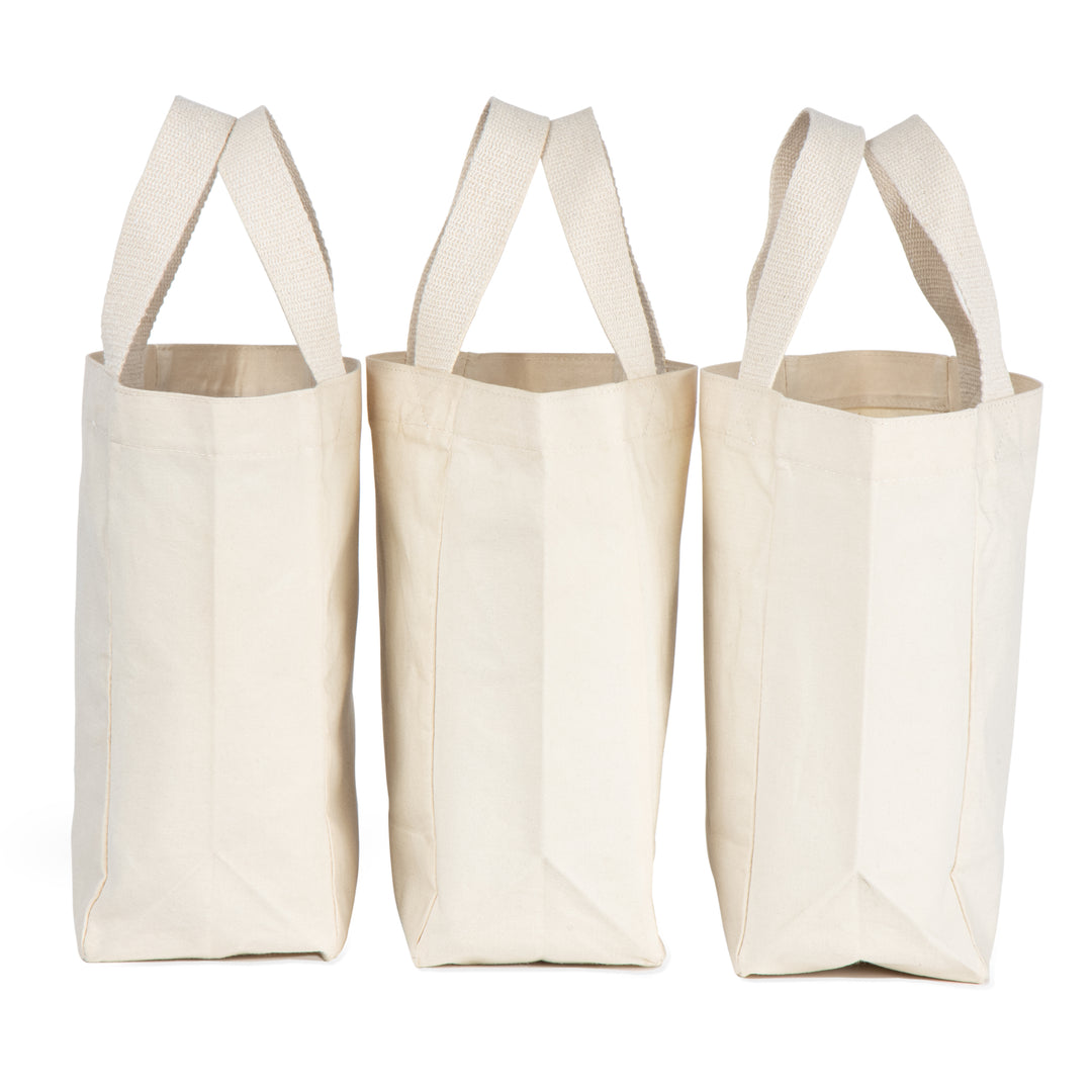 Akiiko Mini Classic Canvas Shopper | Cotton Canvas | Pack of 3
