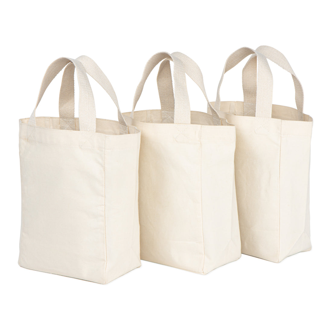 Akiiko Mini Classic Canvas Shopper | Cotton Canvas | Pack of 3