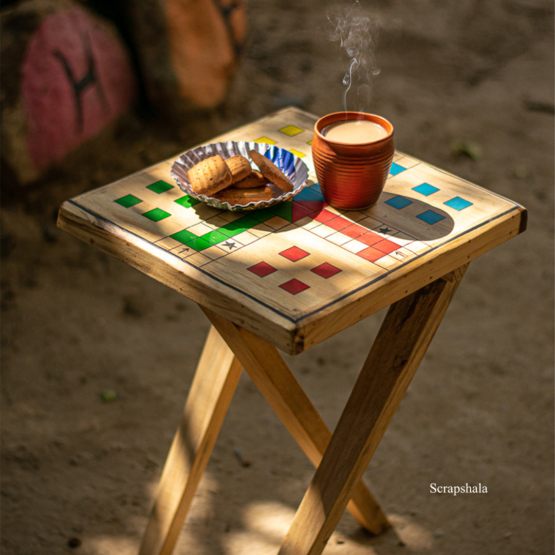 Scrapshala Ludo Game Coffee Table | Reclaimed Wood