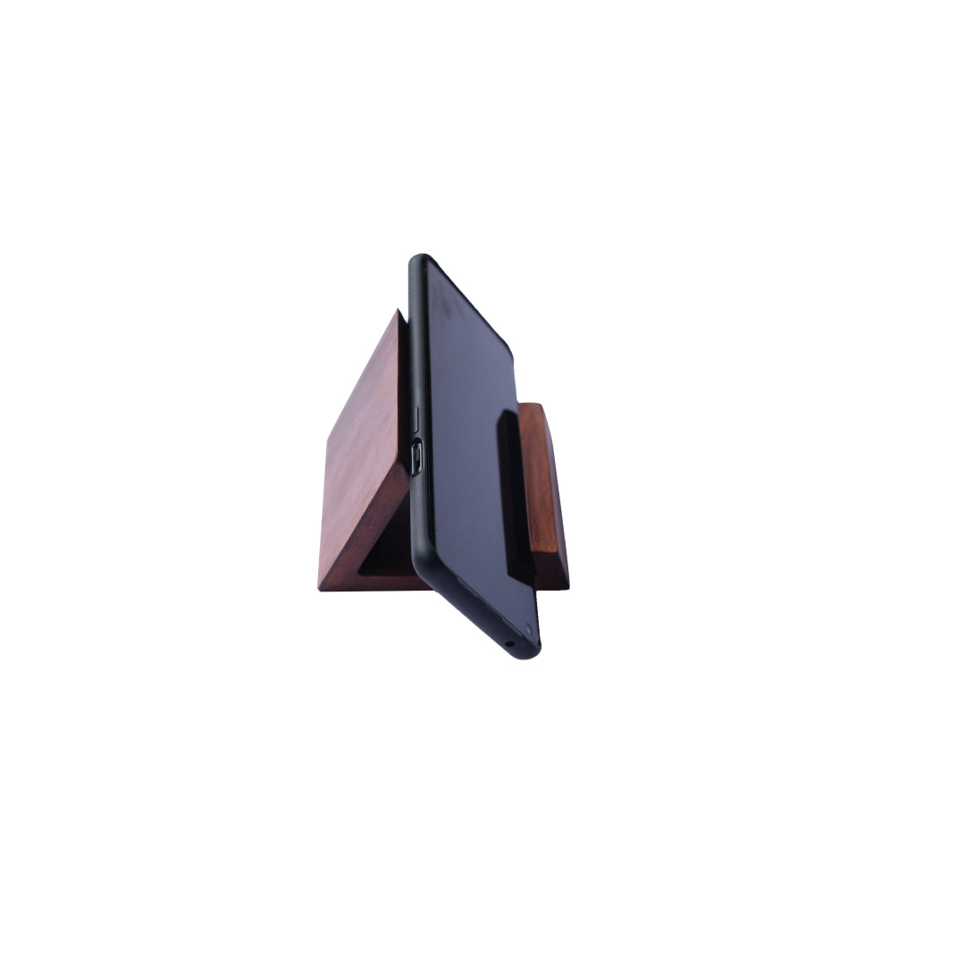 Scrapshala Workaholic mobile holder | 45 degree back support | Natural reclaimed wood