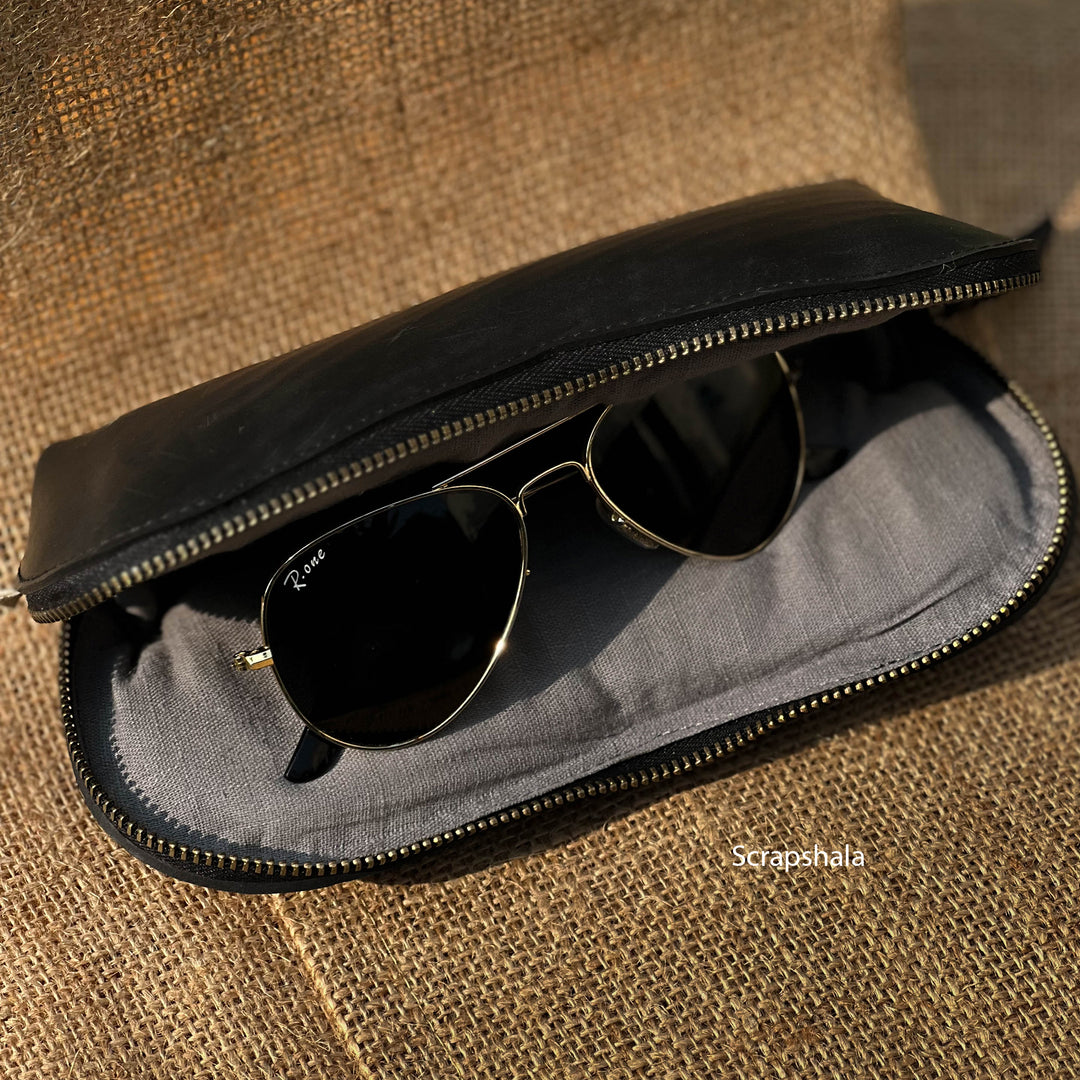 Scrapshala Safar Sunglass Case | Vegan| Upcycled