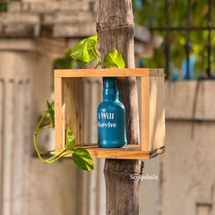 Scrapshala I Will Survive - Blue Planter | Motivational | Upcycled | Hand made