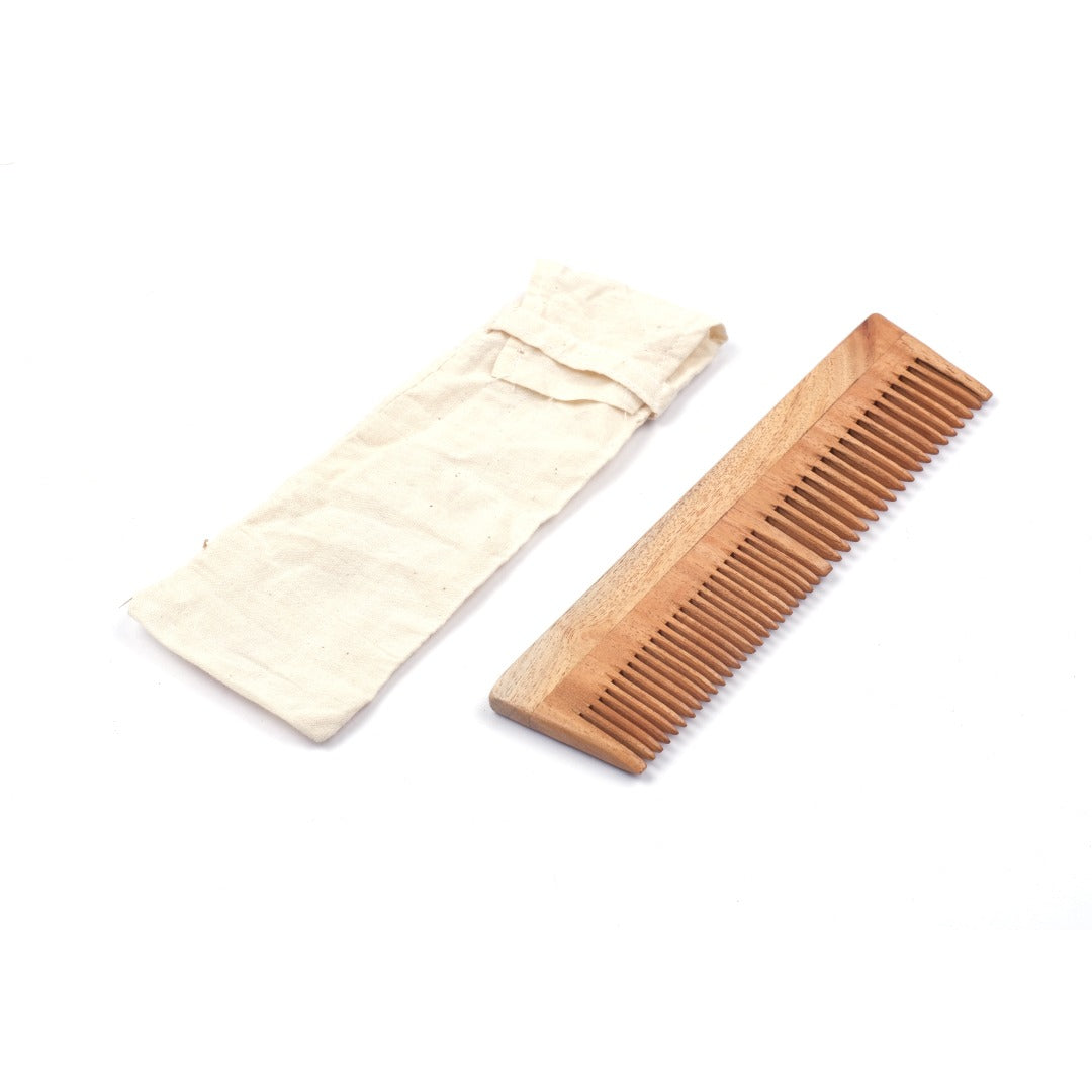 Scrapshala Neem Ayurvedic Comb set | Anti-breakage | 100 % Biodegradable