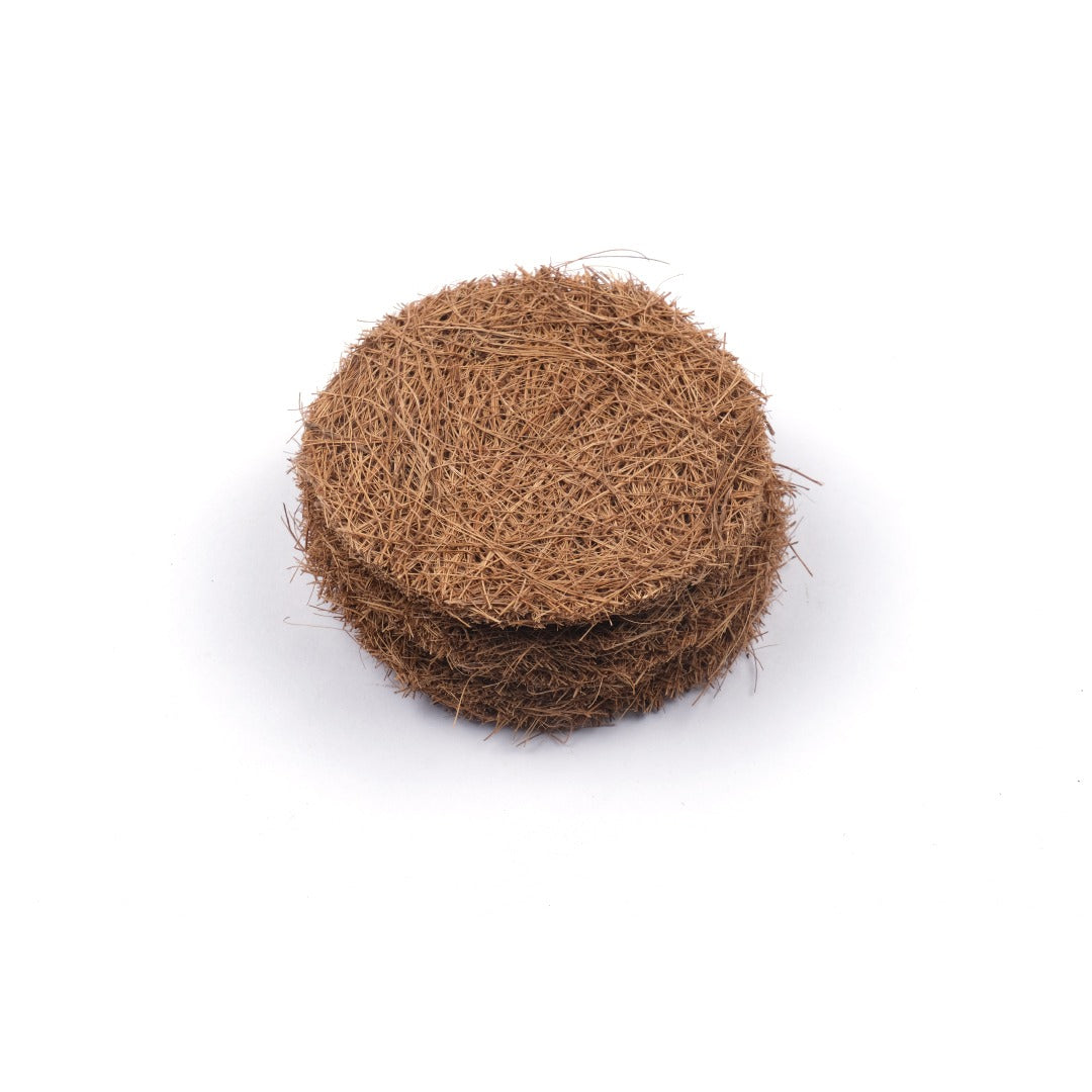 Scrapshala Natural Coir Dish Scrubber | Pack of 5 pads | Sturdy | Biodegradable | Plastic-free