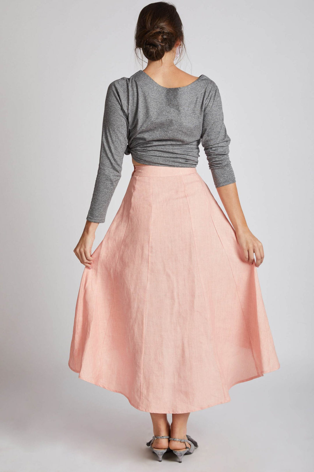 B Label Sail High Low Skirt