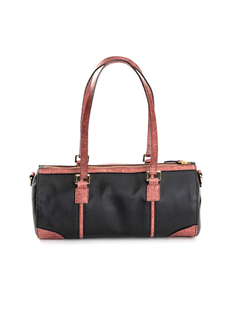 Salacia - black & madder red duffle bag