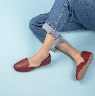 Cherry Loer with elevated heel