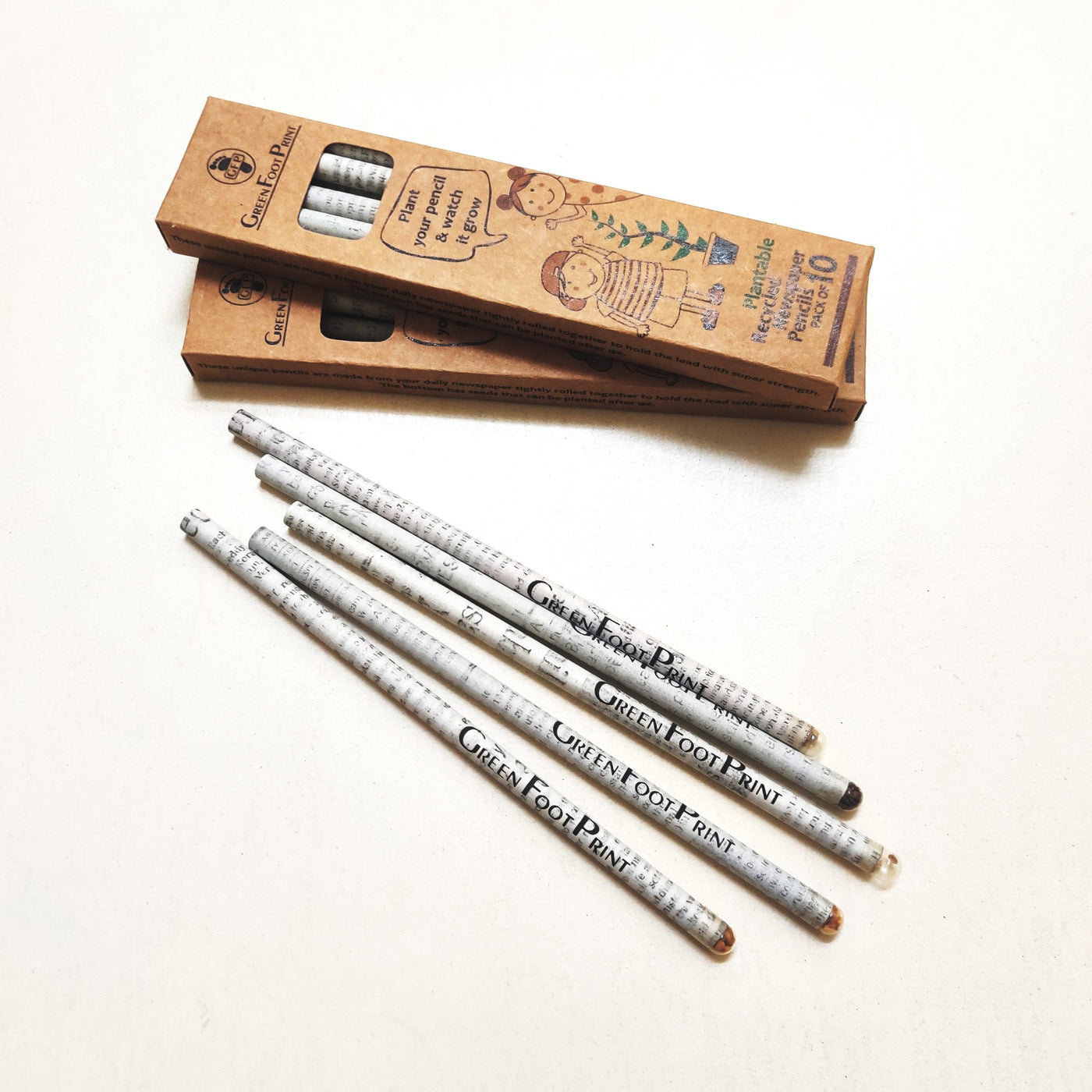 Plantable Recycled News paper Seed Pencils