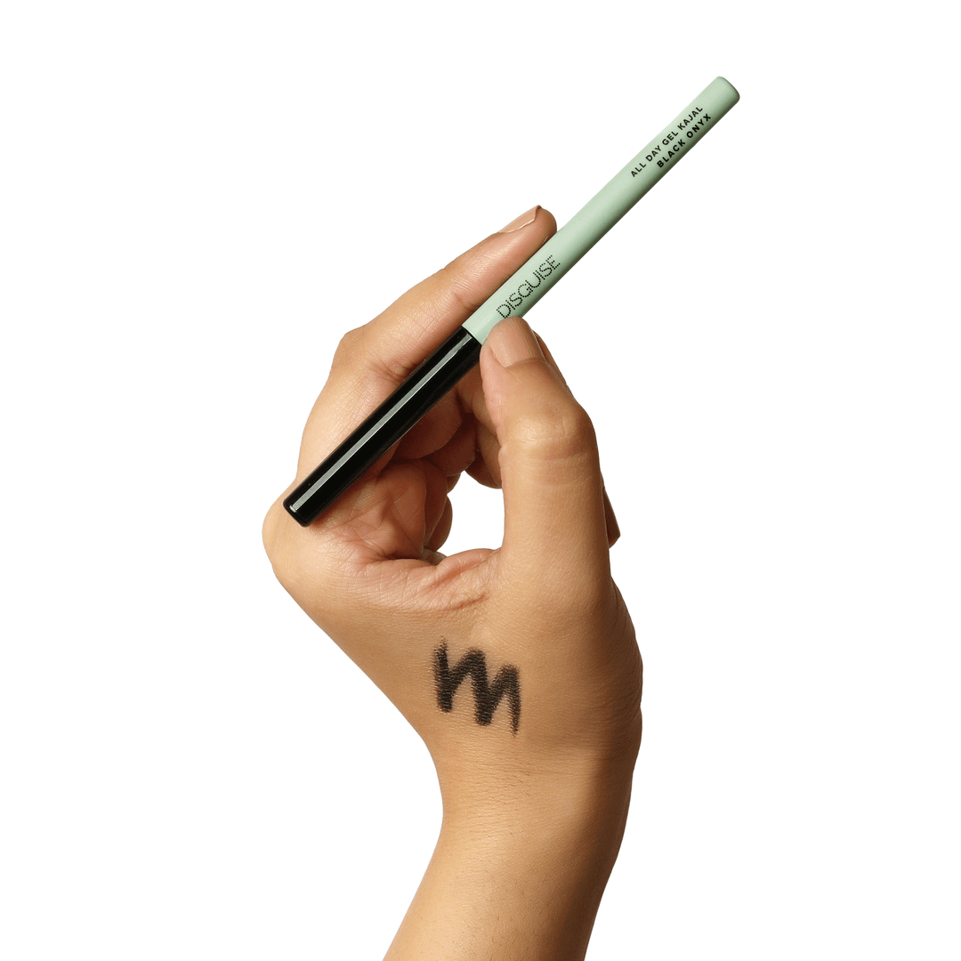 Disguise Cosmetics All Day Gel Kajal Black Onyx: SMUDGEPROOF | INTENSE COLOR | OPTHALMOLOGICALLY TESTED | 0.35 gm
