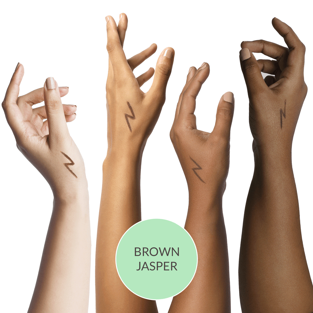 Disguise Cosmetics All Day Gel Kajal Brown Jasper: SMUDGEPROOF | INTENSE COLOR |  OPTHALMOLOGICALLY TESTED | 0.35 gm