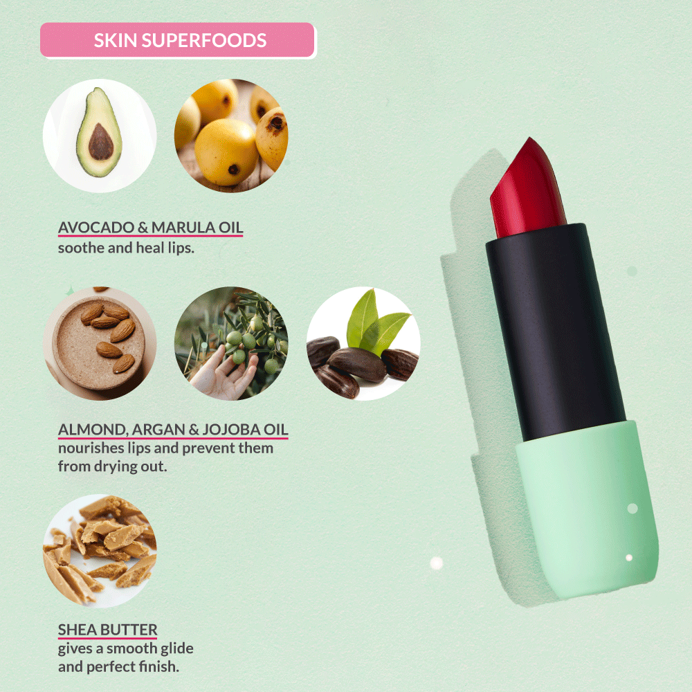Satin Matte Lipstick Toffee Vocalist 14 | Ultra Light & comfortable | Enriched With Plant Oils
