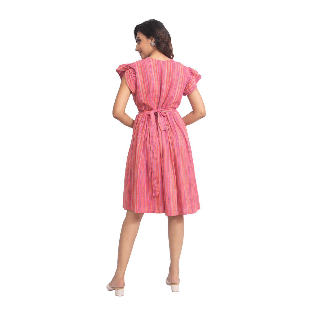 Agati Design Soma Pink Yarn Dyed Tunic