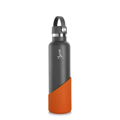 Triple Insulated Bottle - Space Grey + Orange