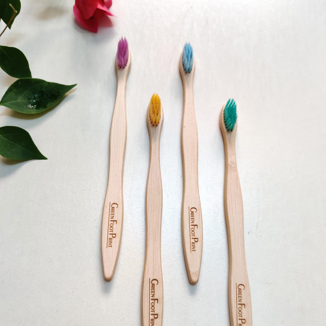 Greenfootprint Natural Bamboo Toothbrush| Pack of 2