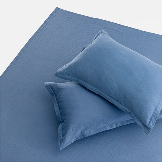 The Blue Gold Indigo Bedsheet - Blue