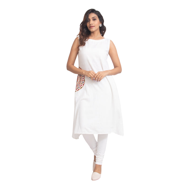 Agati Design Tara White Kurti