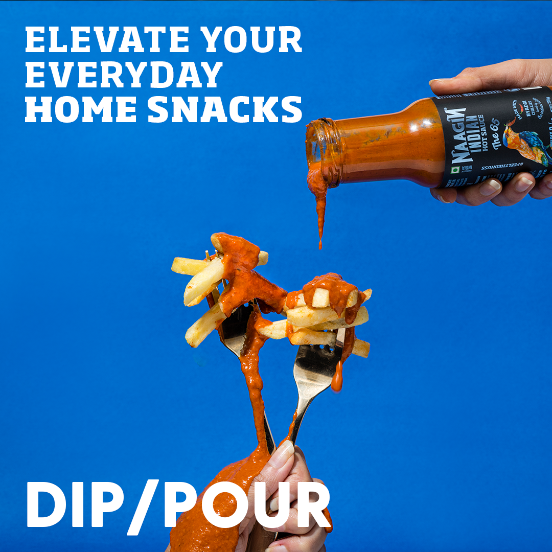 Naagin Sauce Indian Hot Sauce- The 65 (230g) | Mildly Spicy | Made with Fresh Vegetables and Premium Byadgi Chillies