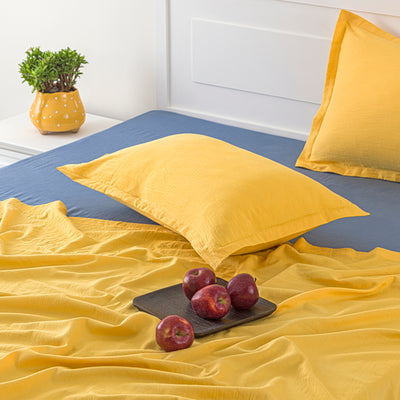 The Queen Of Protective Herbs Turmeric Bedsheet - Yellow