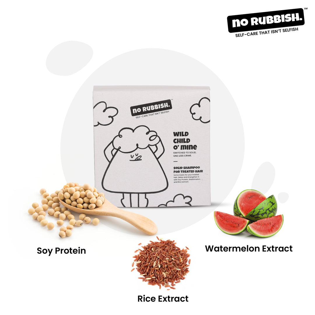 No Rubbish Solid Shampoo For Treated Hair (100gms)