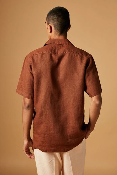 Mati Linen Half Sleeves Shirt