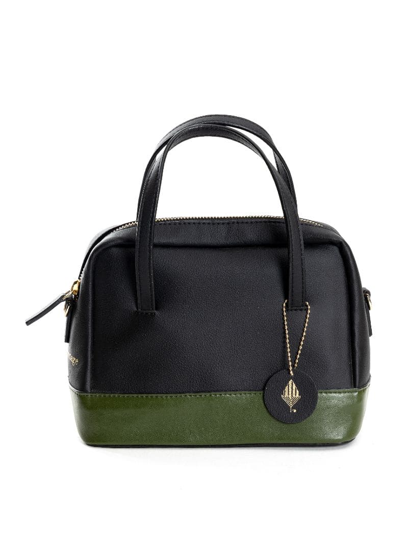 Vanadey - Black & Green Handbag