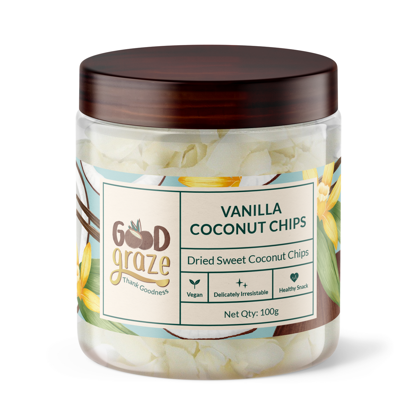 Vanilla Coconut Chips 100gm (Pack Of 2)
