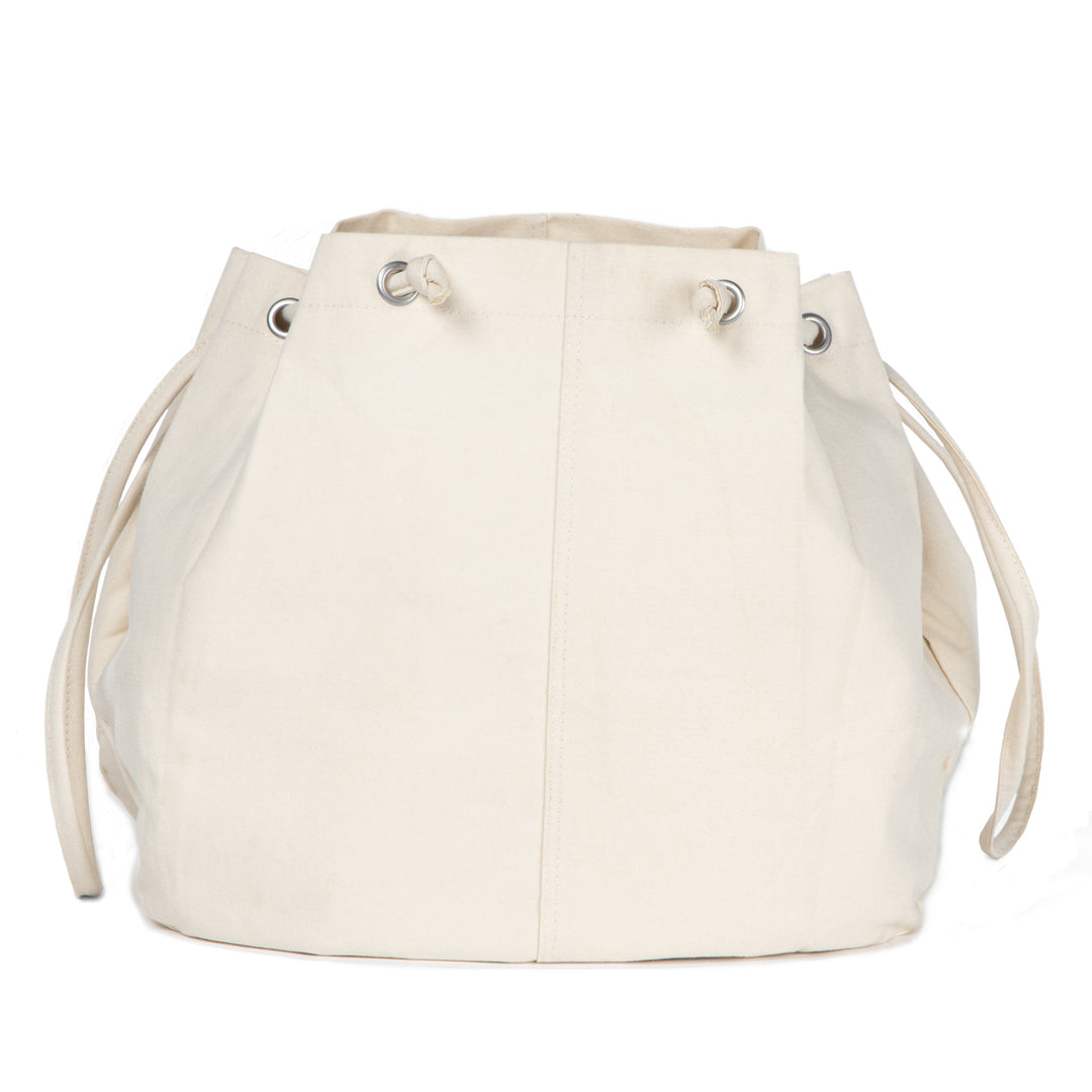 Akiiko Bucket Bag with Drawstring | Cotton Canvas, Natural