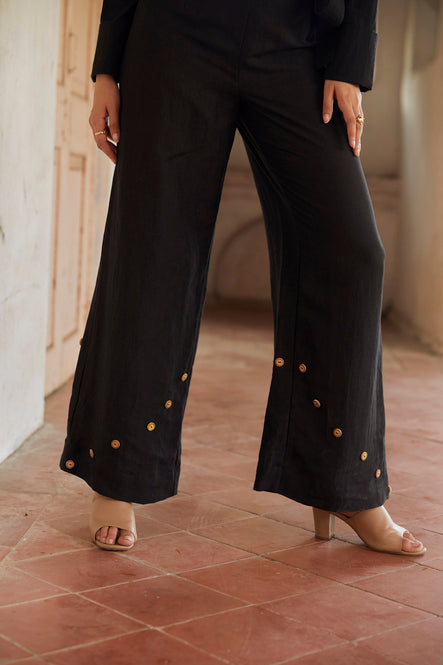 Perched Black Trousers