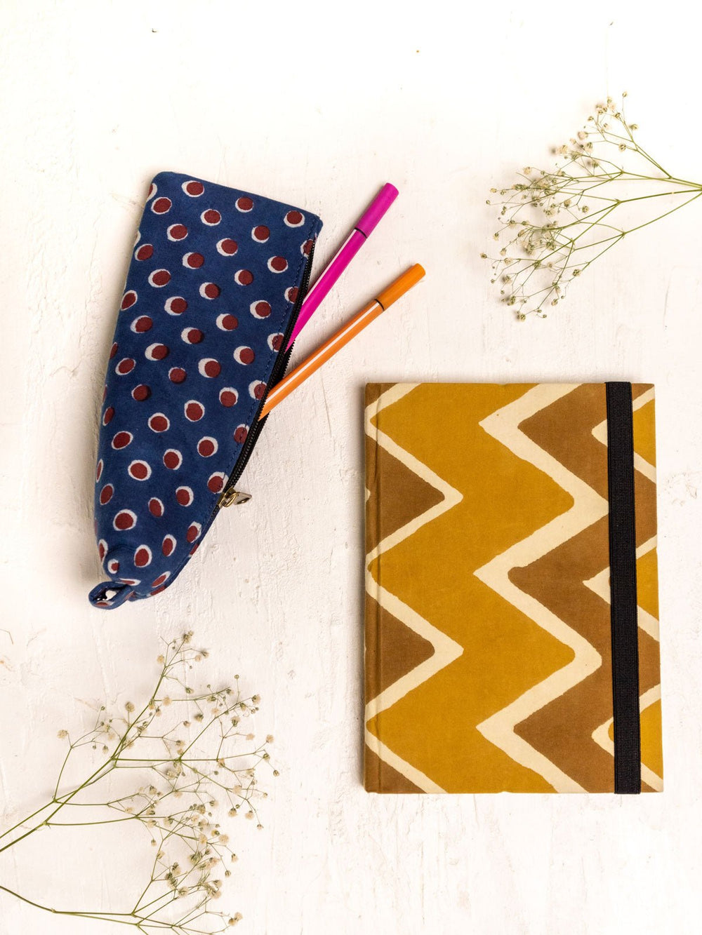 Patrah A5 Dawn Pouch & Fabric Diary Gift Combo
