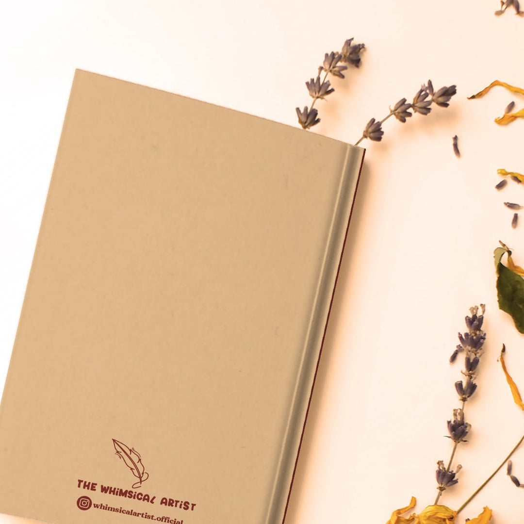 A5 Handcrafted Indian Inspirational notebook/Diary with 200 Illustrated Mill Paper Pages for Your Creative Journey - Female - Suspire