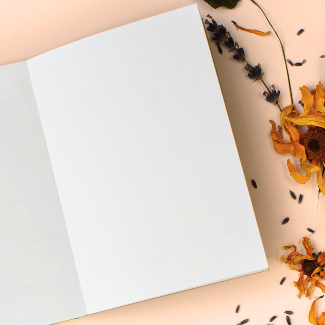 A5 Handcrafted Indian Inspirational notebook/Diary with 200 Illustrated Mill Paper Pages for Your Creative Journey - Male 2 - Suspire