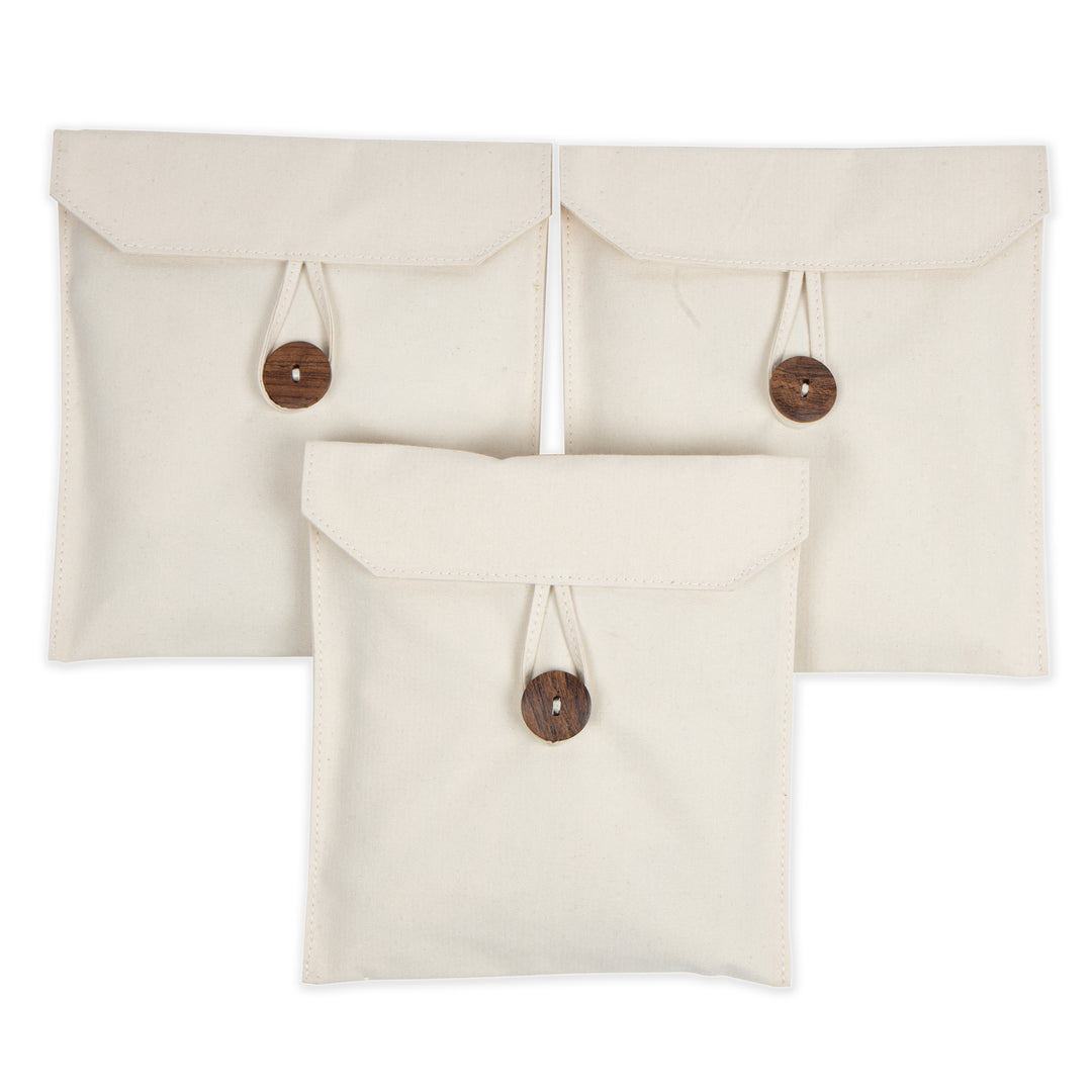 Akiiko Sandwich Bags | Cotton Canvas | Pack of 3
