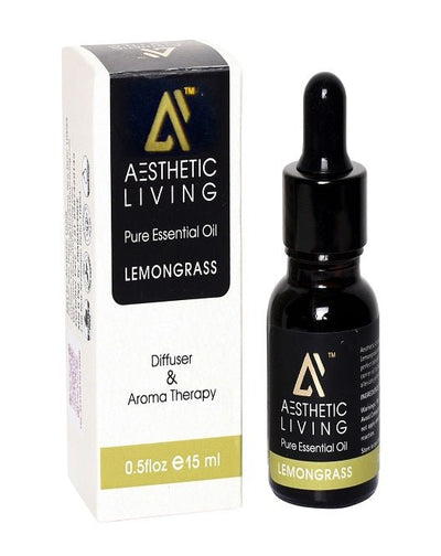 Aesthetic Living Lemongrass Essential Oil 15ml - Suspire