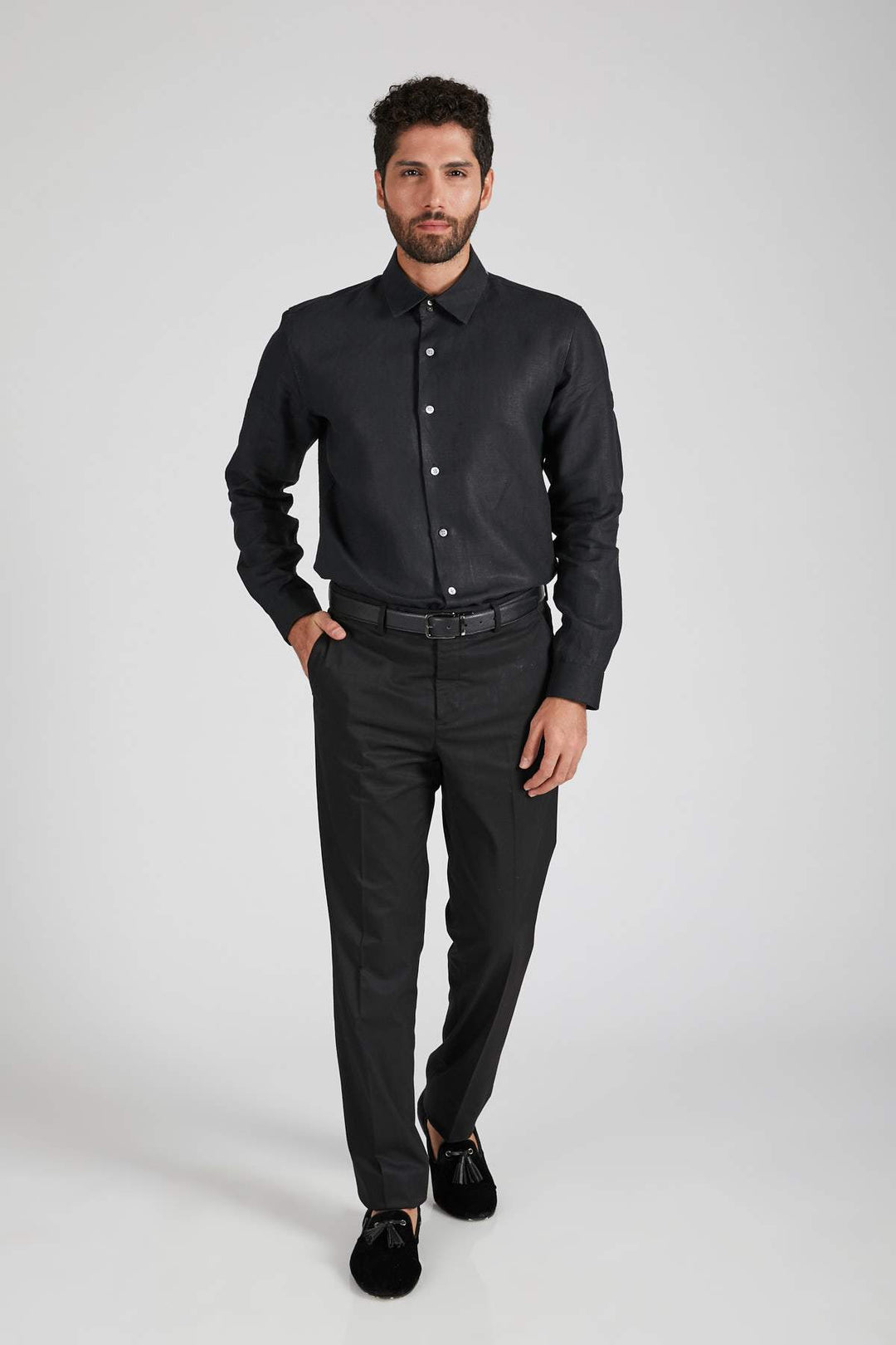 B Label Aglow High Collar Shirt