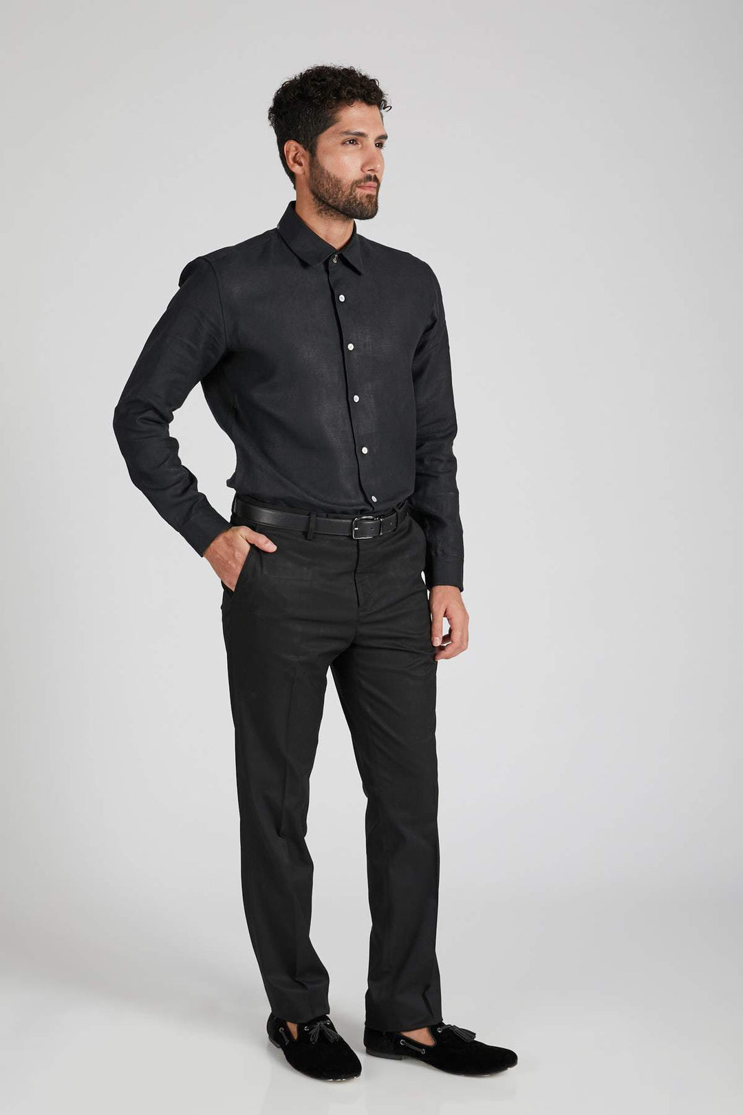 B Label Aglow High Collar Shirt