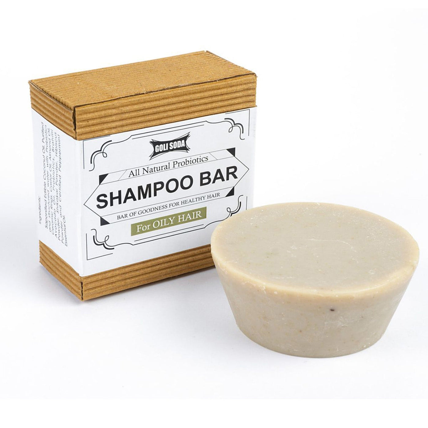 All Natural Probiotics Shampoo Bar for Oily Hair - 90 grams