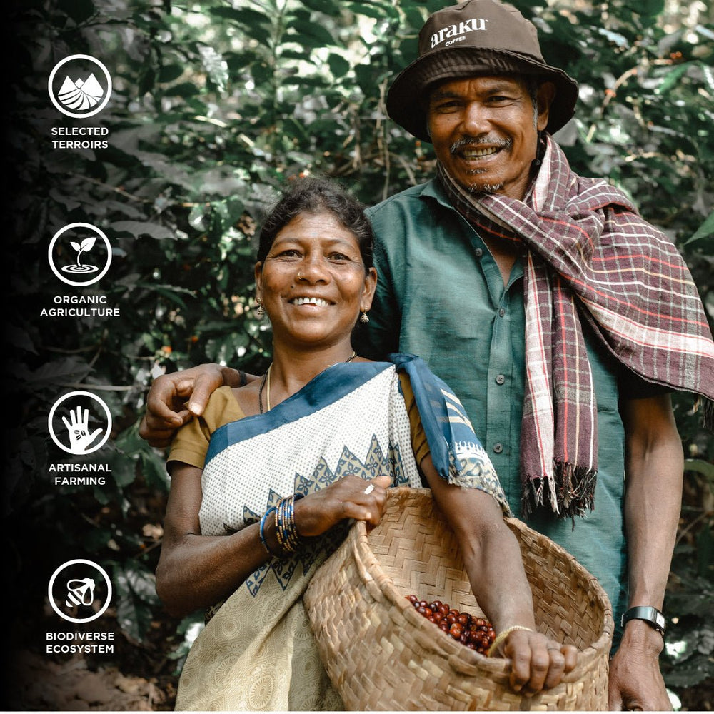 ARAKU Coffee - Medium Roast Specialty Coffee - Micro Climate - 250 g | Made with freshly roasted 100% Arabica Coffee beans