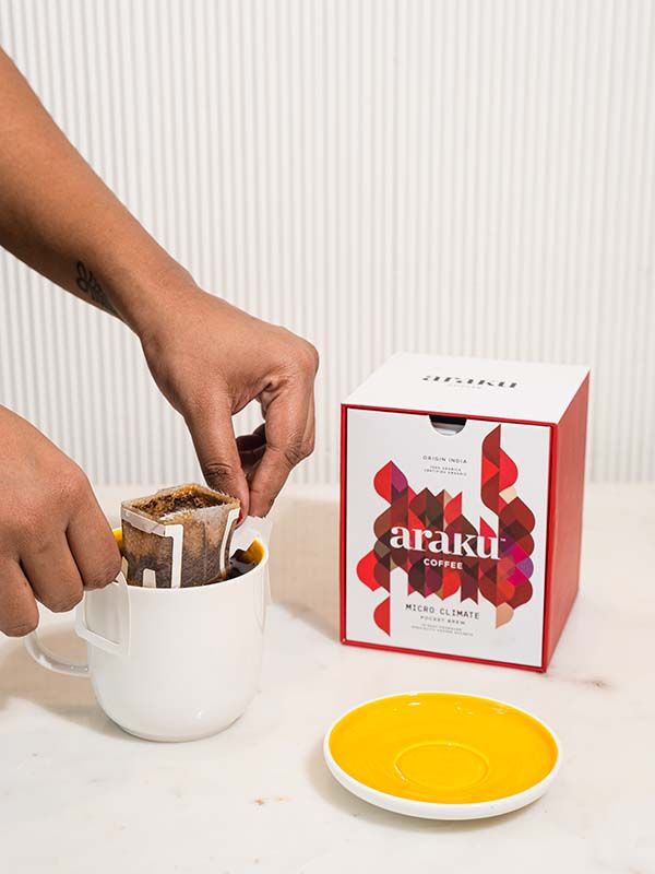 Araku Coffee Micro Climate Pocket Brew - Medium Roast Specialty Coffee | 100% Arabica Ground Coffee Beans - Suspire