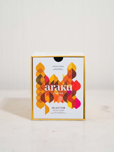 Araku Coffee Selection Pocket Brew - Medium Dark Roast Specialty Coffee | 100% Arabica Ground Coffee Beans - Suspire