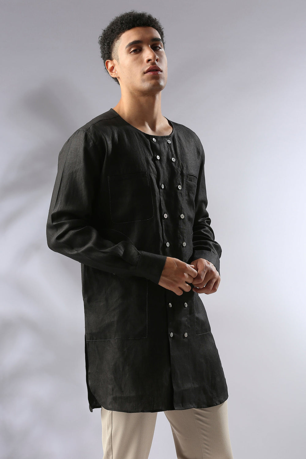 B Label Ashoka Double Breasted Kurta