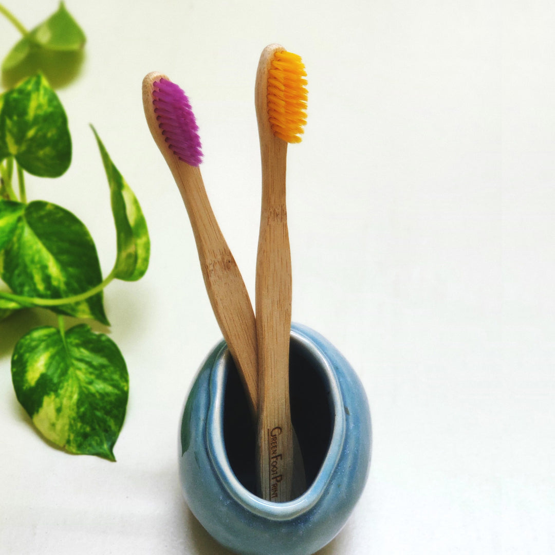 Greenfootprint Natural Bamboo Toothbrush| Pack of 2