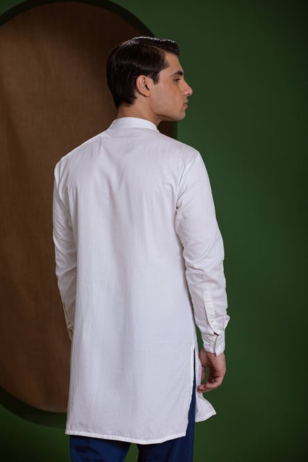 Asymmetric Pintuck detail Men&