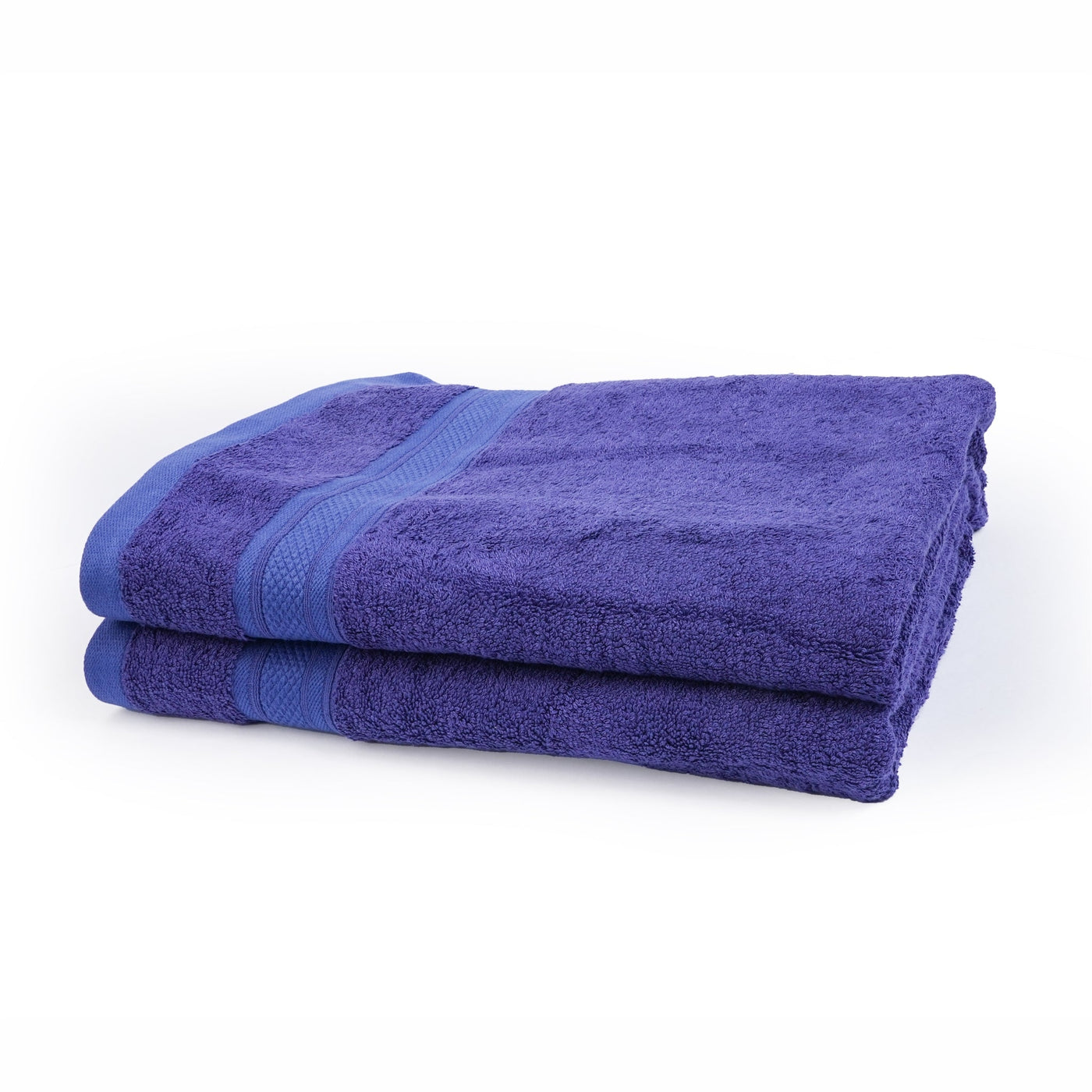 Bamboo Cotton Bath Towels Eco-Friendly Festive Blue - Suspire