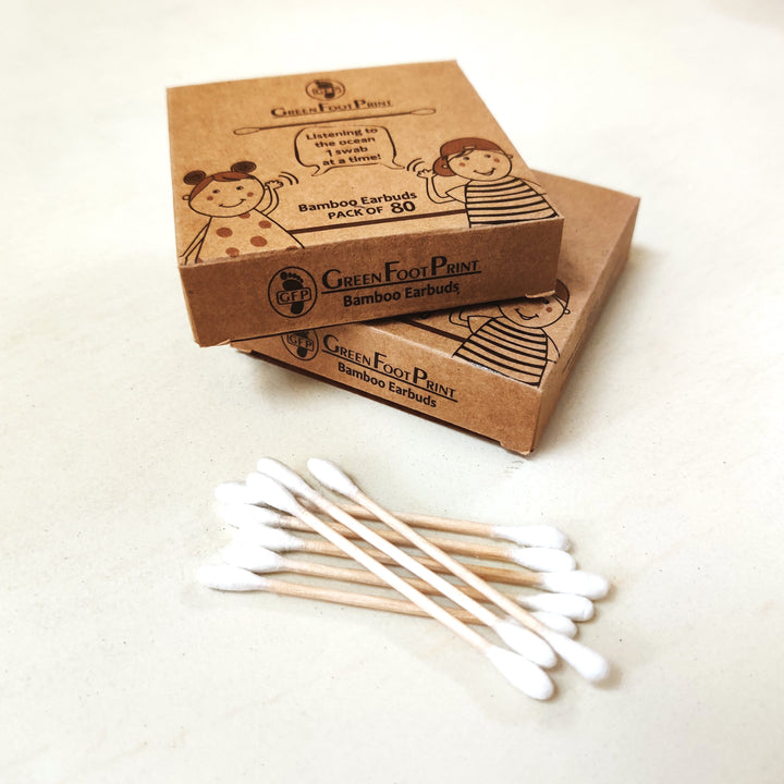 Bamboo Earbuds/ Ear Swabs - Pack of 80 x 2 - Suspire