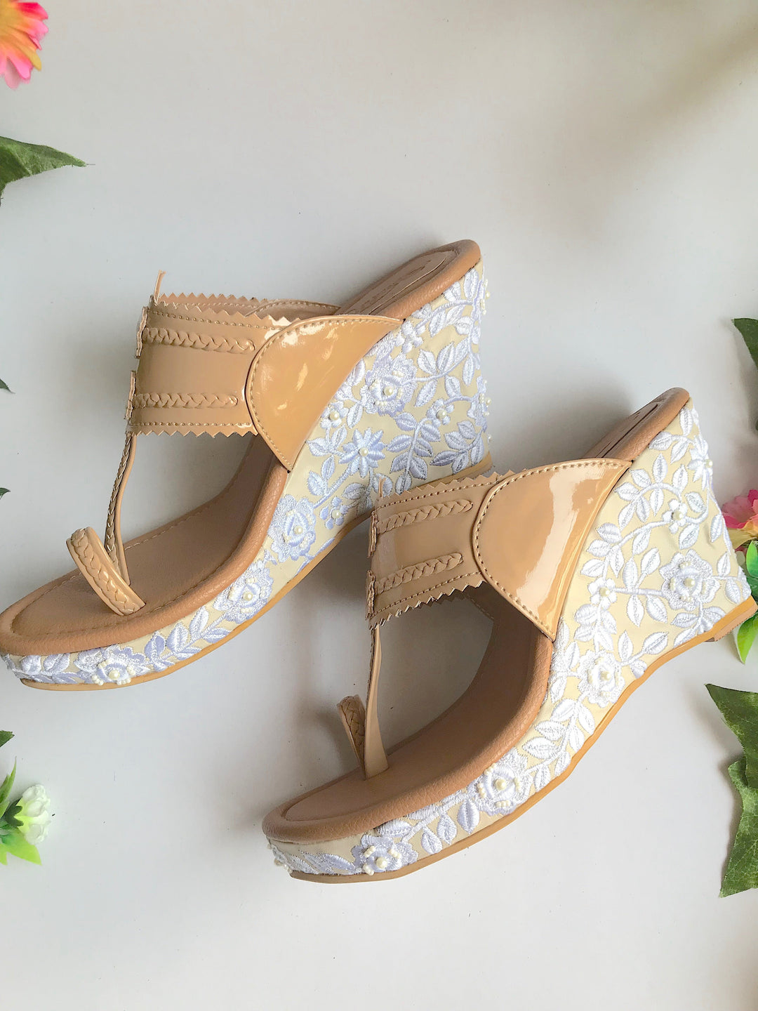 Baroque Patent Wedges - Suspire