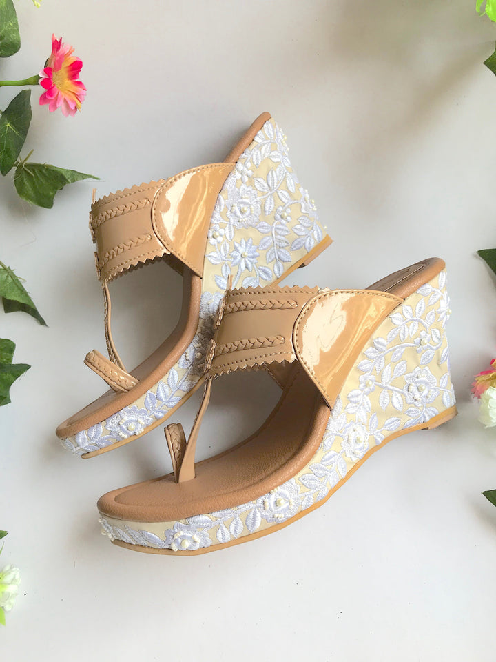 Baroque Patent Wedges - Suspire