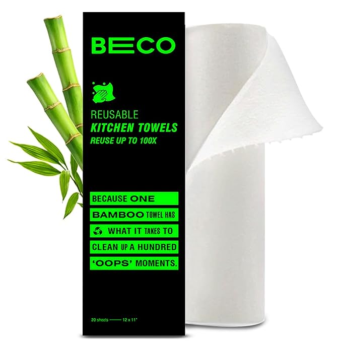 Beco Bamboo Kitchen Towels, 20 sheets Reusable upto 2000 times - Suspire