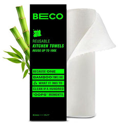 Ecosattva (Beco) Beco Bamboo Kitchen Towels, 20 sheets Reusable upto 2000 times