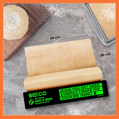 Beco Eco-Friendly Baking & Wrapping Paper, 20 Meter Roll - Suspire